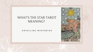 The Star Tarot Meaning